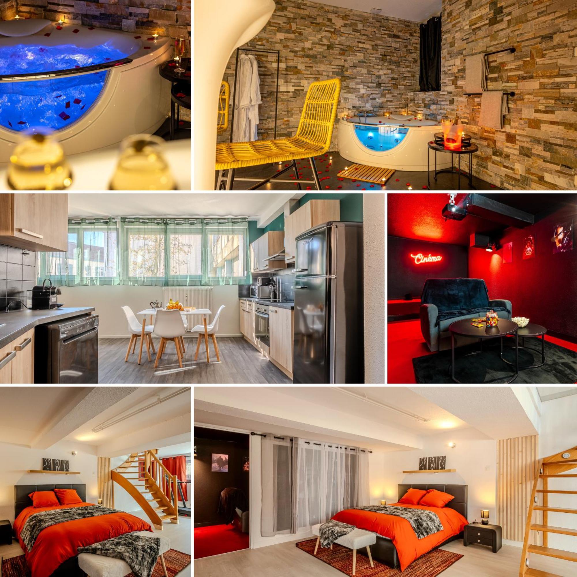 Appartement Cocon Relax - Jacuzzi - Cinema à Montbéliard Extérieur photo
